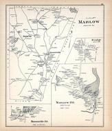 Marlow, Marrlow Town, Munsonville, Rindge Town, New Hampshire State Atlas 1892 Uncolored
